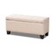Baxton Studio Fera Beige Upholstered Storage Ottoman 154-9273 - alternate 1